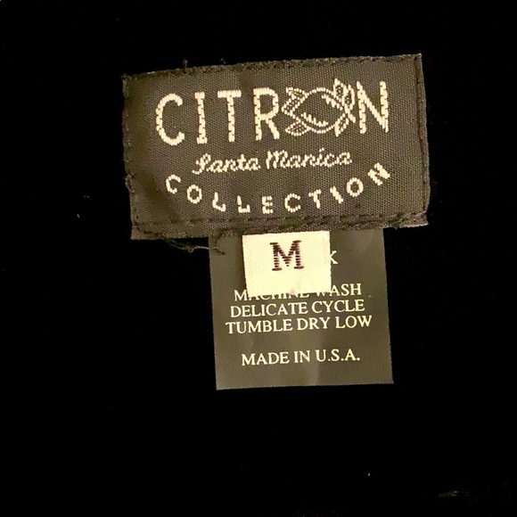 CITRON Santa Monica Collection 100% Silk Open Coat Size Medium - Picture 12 of 16